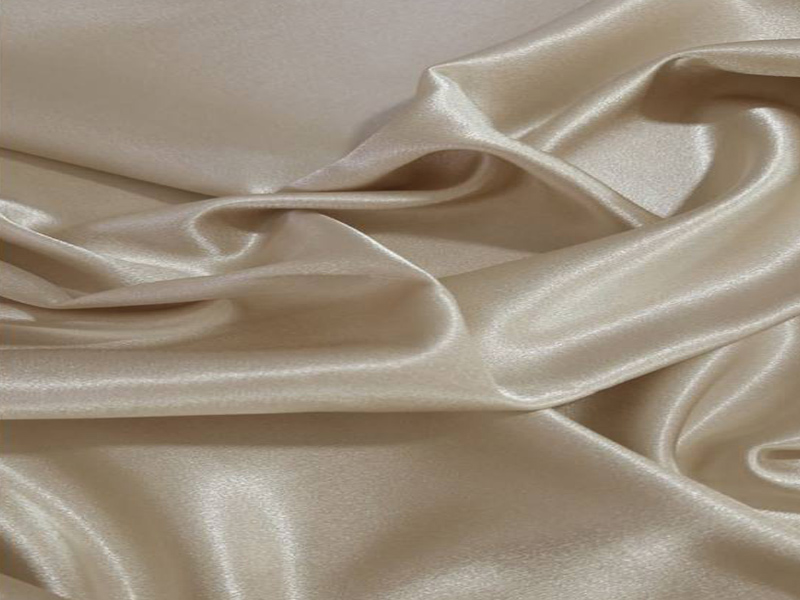 پارچه ساتن ابریشم ویتنام رنگ کرم 