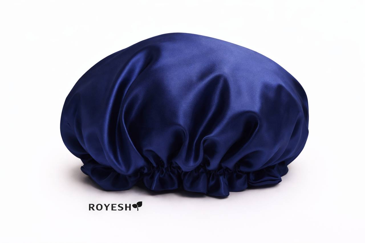 کلاه خواب ساتن سرمه ای