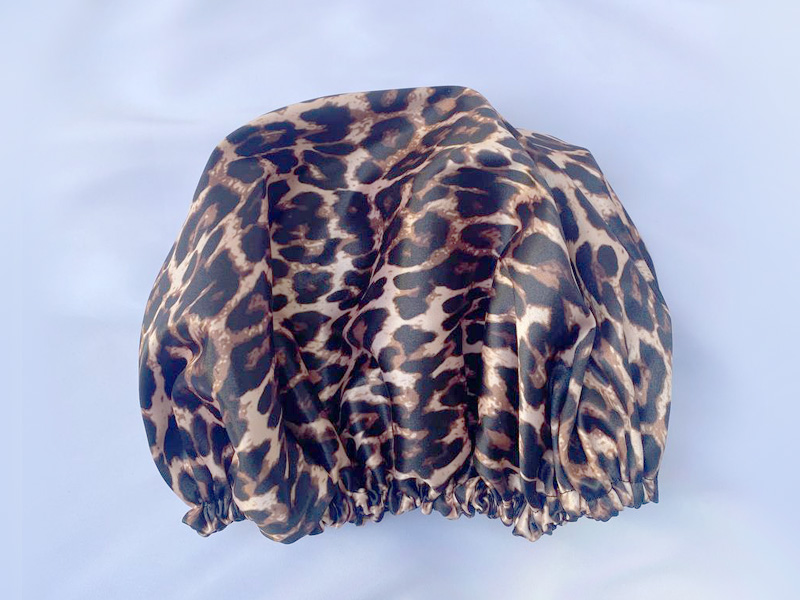 کلاه خواب ساتن پلنگی